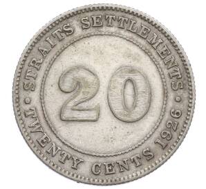 20 центов 1926 года Стрейтс Сетлментс — Фото №1