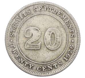 20 центов 1926 года Стрейтс Сетлментс