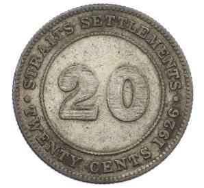 20 центов 1926 года Стрейтс Сетлментс