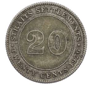 20 центов 1926 года Стрейтс Сетлментс