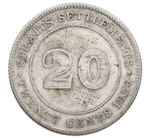 20 центов 1926 года Стрейтс Сетлментс