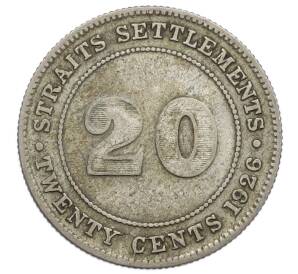 20 центов 1926 года Стрейтс Сетлментс