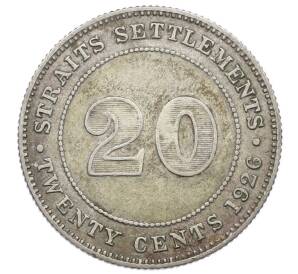 20 центов 1926 года Стрейтс Сетлментс