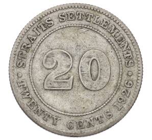 20 центов 1926 года Стрейтс Сетлментс
