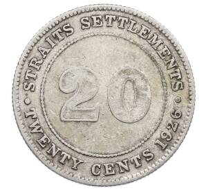 20 центов 1926 года Стрейтс Сетлментс