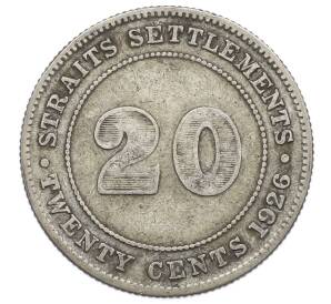 20 центов 1926 года Стрейтс Сетлментс