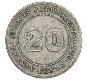 20 центов 1926 года Стрейтс Сетлментс