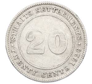 20 центов 1926 года Стрейтс Сетлментс