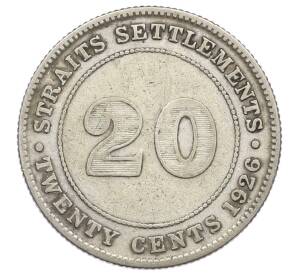 20 центов 1926 года Стрейтс Сетлментс
