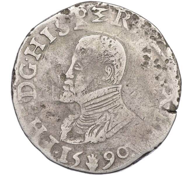 Монета 1 даальдер 1590 года Испанские Нидерланды — Брабант (Артикул: T11-21392) — Фото №1