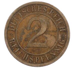 2 рейхспфеннига 1936 года A Германия — Фото №2
