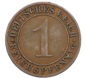 1 рейхспфенниг 1924 года A Германия — Фото №2