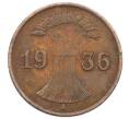 Монета 1 рейхспфенниг 1936 года A Германия (Артикул: M2-88542) — Фото №1