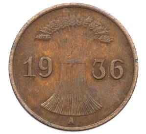 1 рейхспфенниг 1936 года A Германия — Фото №1