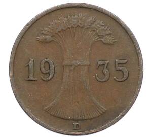 1 рейхспфенниг 1935 года D Германия — Фото №1