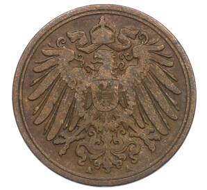 1 пфенниг 1908 года A Германия — Фото №2