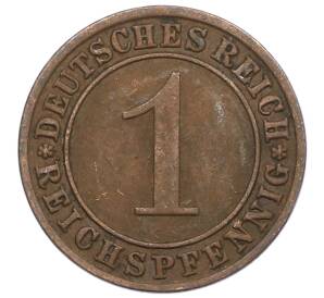 1 рейхспфенниг 1933 года A Германия — Фото №2