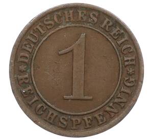 1 рейхспфенниг 1931 года A Германия — Фото №2