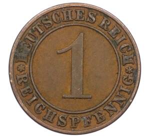 1 рейхспфенниг 1929 года A Германия — Фото №2