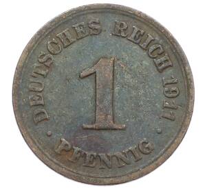 1 пфенниг 1911 года F Германия — Фото №1