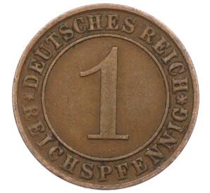 1 рейхспфенниг 1924 года A Германия — Фото №2