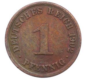 1 пфенниг 1902 года A Германия — Фото №1