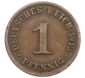 1 пфенниг 1913 года A Германия — Фото №1