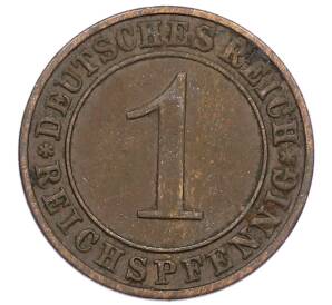 1 рейхспфенниг 1934 года A Германия — Фото №2
