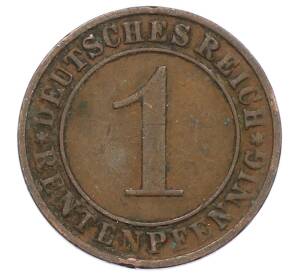 1 рейхспфенниг 1924 года A Германия — Фото №2