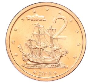 2 цента 2010 года Острова Кука — Фото №1