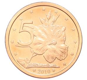 5 центов 2010 года Острова Кука — Фото №1