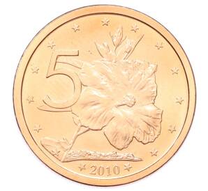 5 центов 2010 года Острова Кука — Фото №1