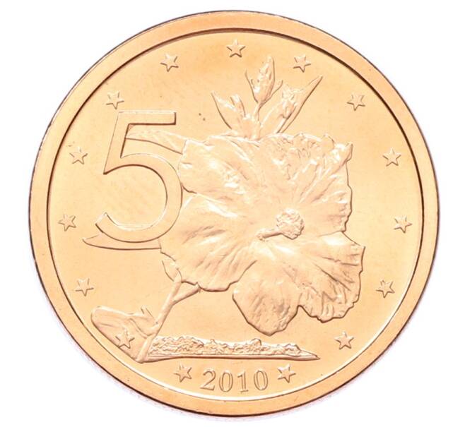 Монета 5 центов 2010 года Острова Кука (Артикул: M2-88615) — Фото №1