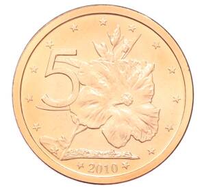 5 центов 2010 года Острова Кука — Фото №1