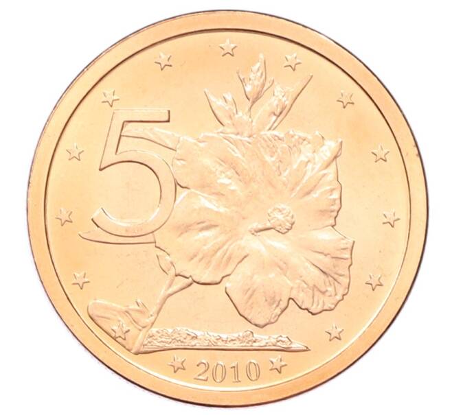 Монета 5 центов 2010 года Острова Кука (Артикул: M2-88618) — Фото №1