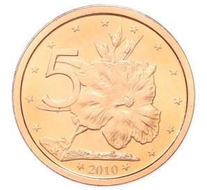5 центов 2010 года Острова Кука — Фото №1