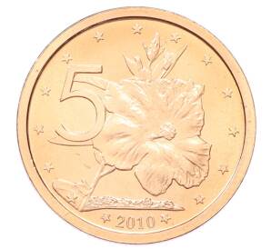 5 центов 2010 года Острова Кука — Фото №1