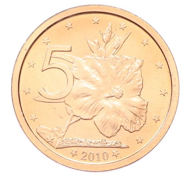 Монета 5 центов 2010 года Острова Кука (Артикул: M2-88620) — Фото №1