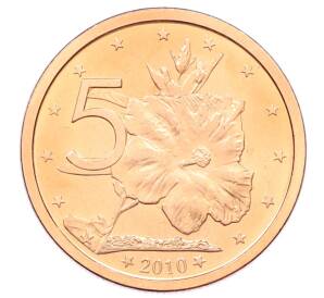 5 центов 2010 года Острова Кука — Фото №1