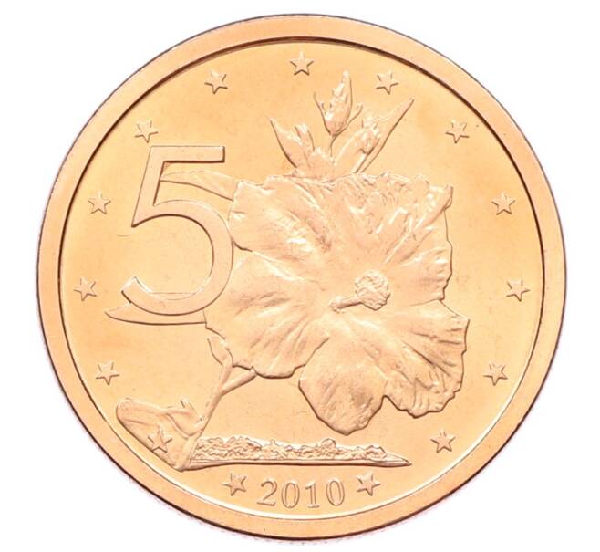 Монета 5 центов 2010 года Острова Кука (Артикул: M2-88621) — Фото №1