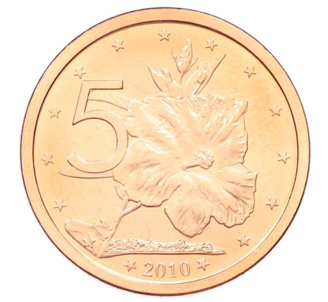 Монета 5 центов 2010 года Острова Кука (Артикул: M2-88624) — Фото №1