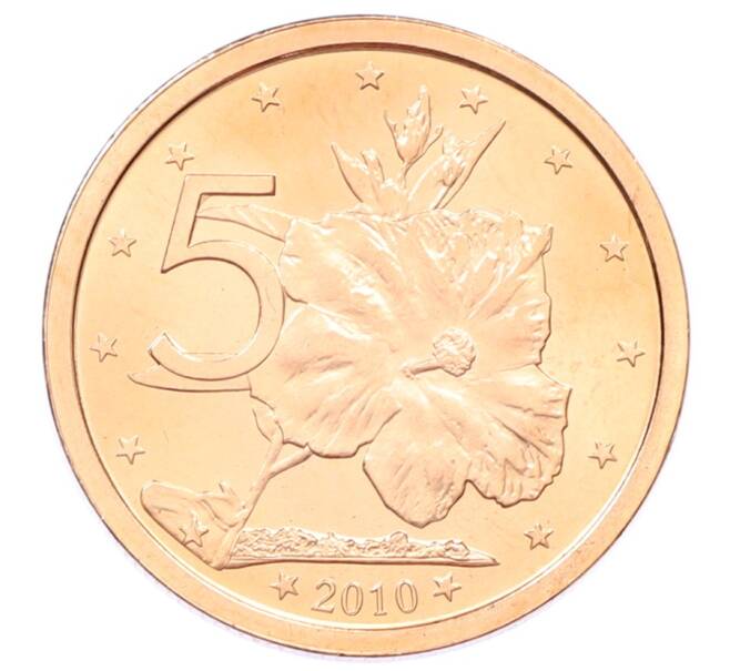 Монета 5 центов 2010 года Острова Кука (Артикул: M2-88625) — Фото №1