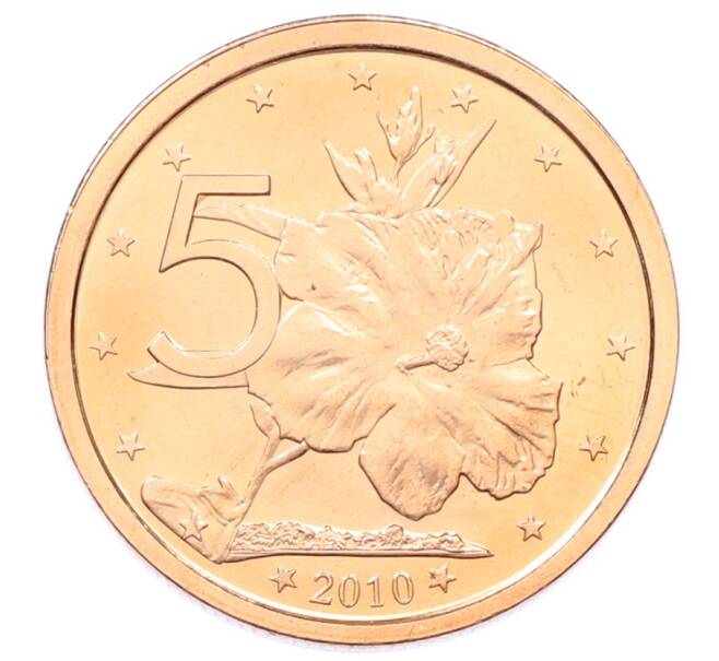 Монета 5 центов 2010 года Острова Кука (Артикул: M2-88627) — Фото №1