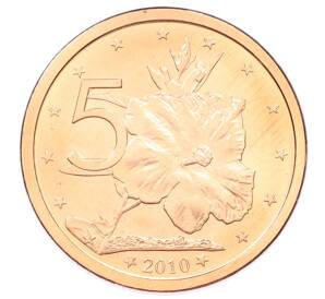 5 центов 2010 года Острова Кука — Фото №1