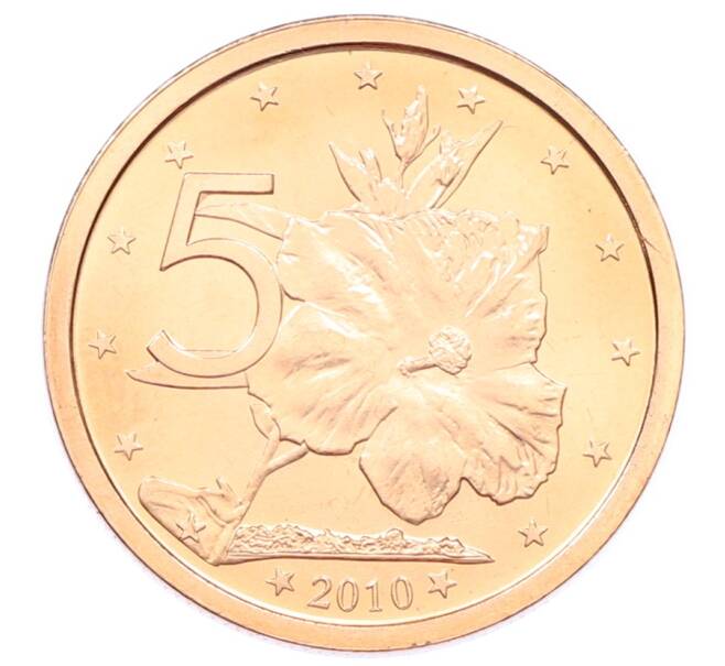 Монета 5 центов 2010 года Острова Кука (Артикул: M2-88632) — Фото №1