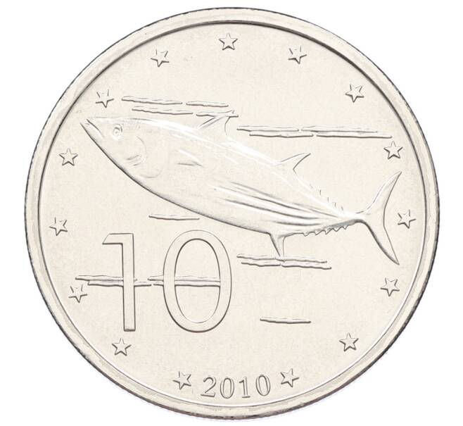 Монета 10 центов 2010 года Острова Кука (Артикул: M2-88636) — Фото №1