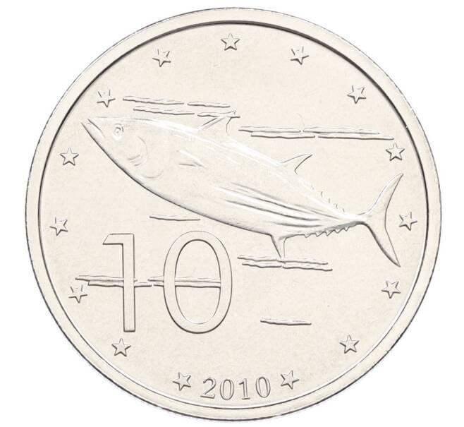 Монета 10 центов 2010 года Острова Кука (Артикул: M2-88637) — Фото №1