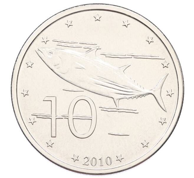 Монета 10 центов 2010 года Острова Кука (Артикул: M2-88638) — Фото №1