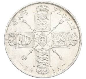 1 флорин 1911 года Великобритания