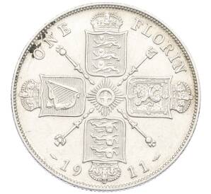 1 флорин 1911 года Великобритания